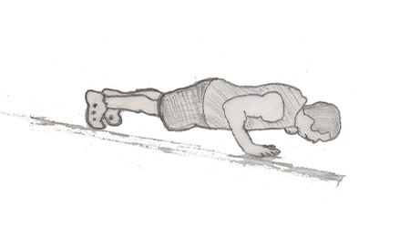 Push up and rotation are the best exercise for strengthen your Pectoralis , Abdominal oblique muscles , Rectus abdominis muscle, Quadratus lumbrum.