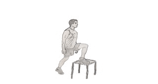 Step-up onto chair