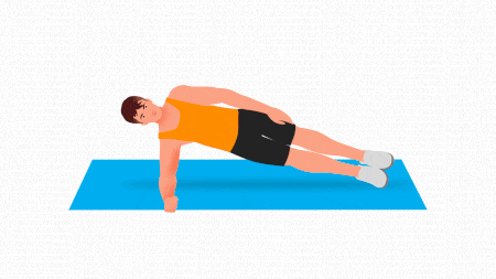 side plank right